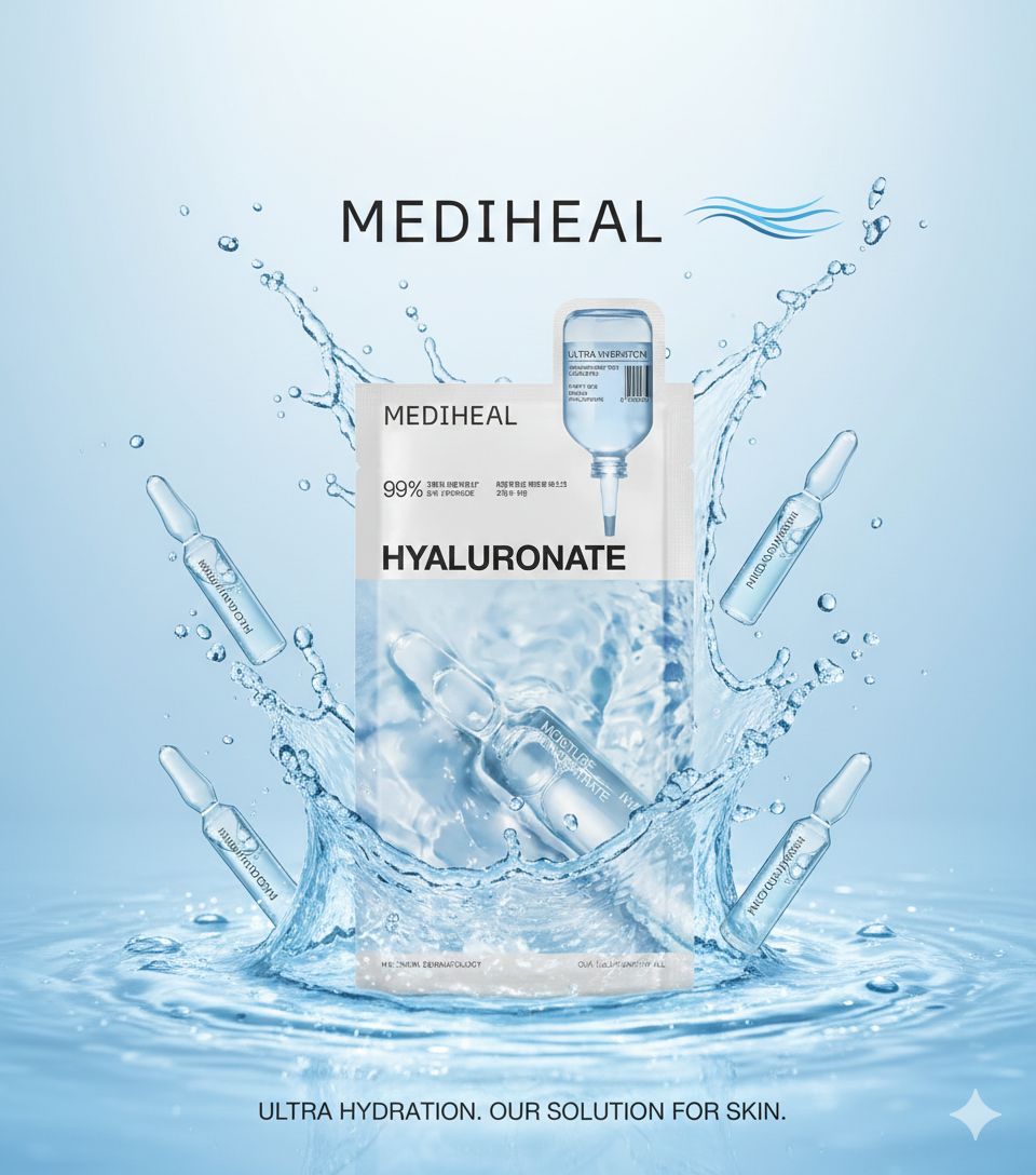 Masque Tissu Hyaluronate Ultra Hydratation Mediheal