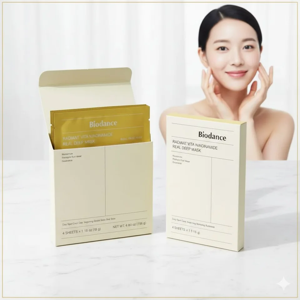 Biodance — Radiant Vita Niacinamid Real Deep Maske · 4 Masken